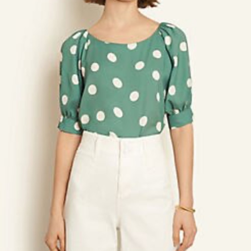 Ann Taylor Polka Dot Top